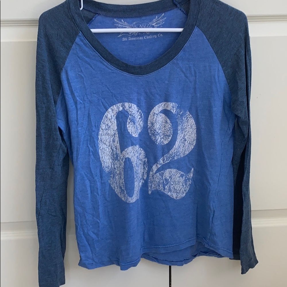 So Nikki long sleeve shirt blue 62